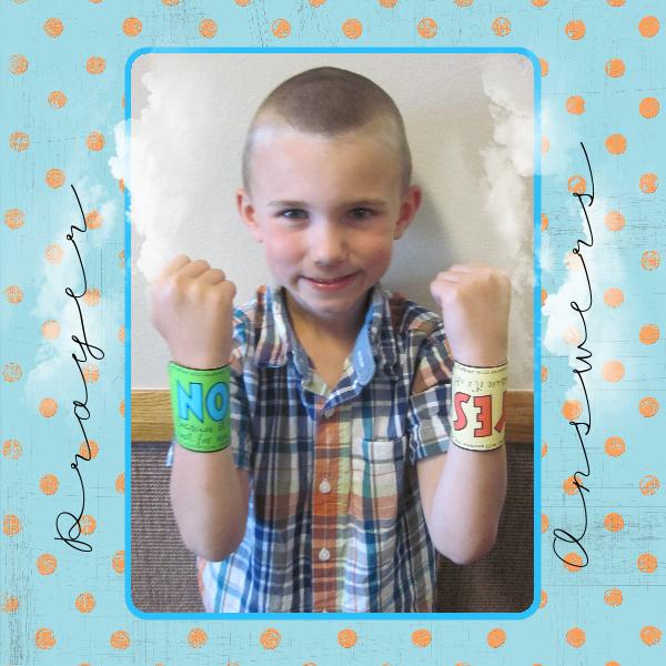 LESSON LIFESAVER “Yes” and “No” Wristbands