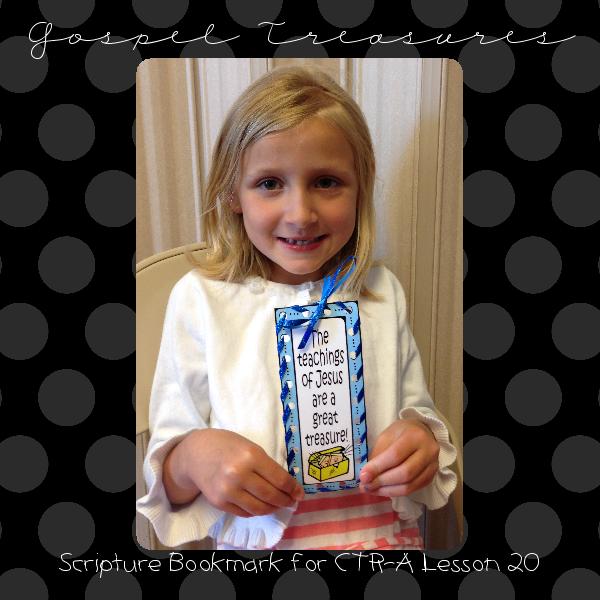 Activity The Teachings of Jesus are a great Treasure! bookmark