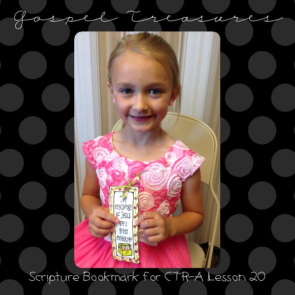 Teachings of Jesus are a Great Treasure sewing-card bookmark