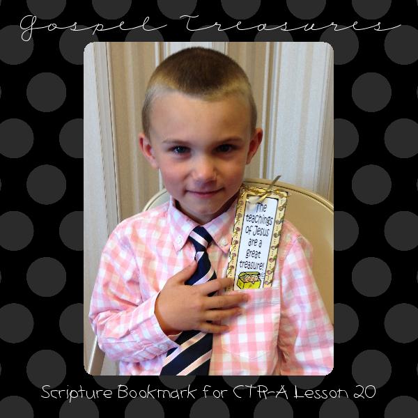 LESSON LIFESAVER Activity: The Teachings of Jesus are a great Treasure! bookmark