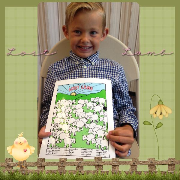 Find the Lost Lamb picture puzzle