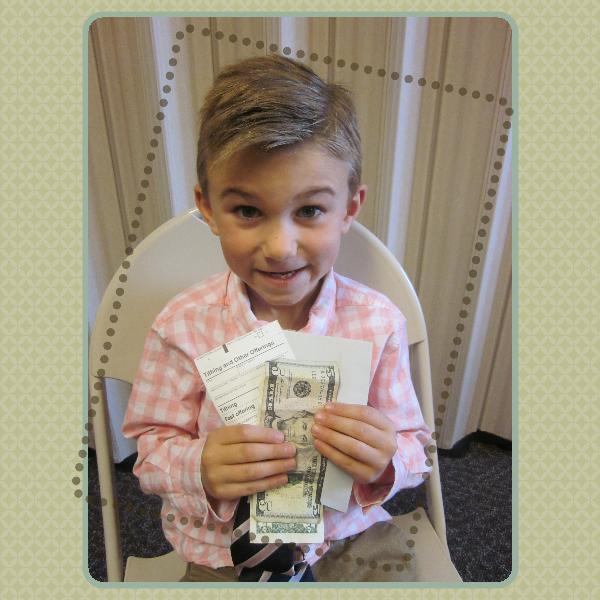 I show love to Heavenly Father and Jesus Christ when I pay my tithing. (envelope)