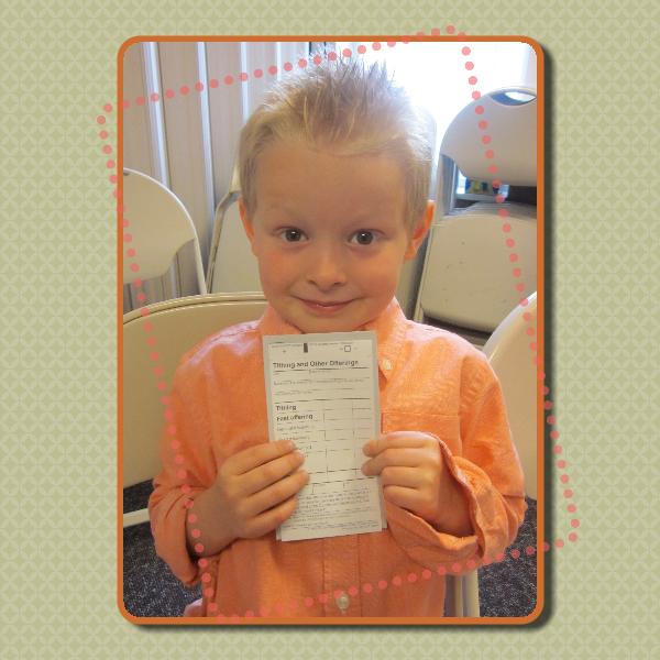 MY TITHING Shows My Love to Heavenly Father and Jesus (envelope)