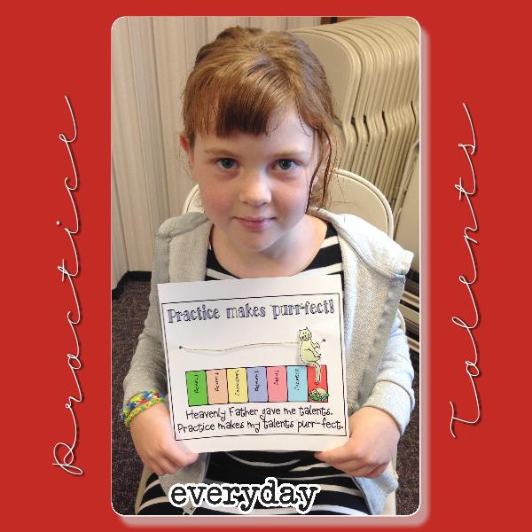 TALENTS - CREATIVITY Activity Ages 4-7 TalentsPractice makes “purr”-fect! Talent Tally