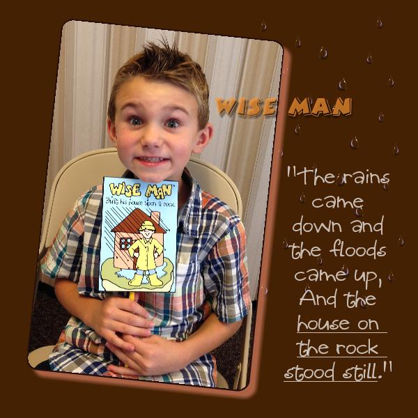 WISE CHOICES Ages 4-7 Activity: Wise Man and Foolish Man flip-flag