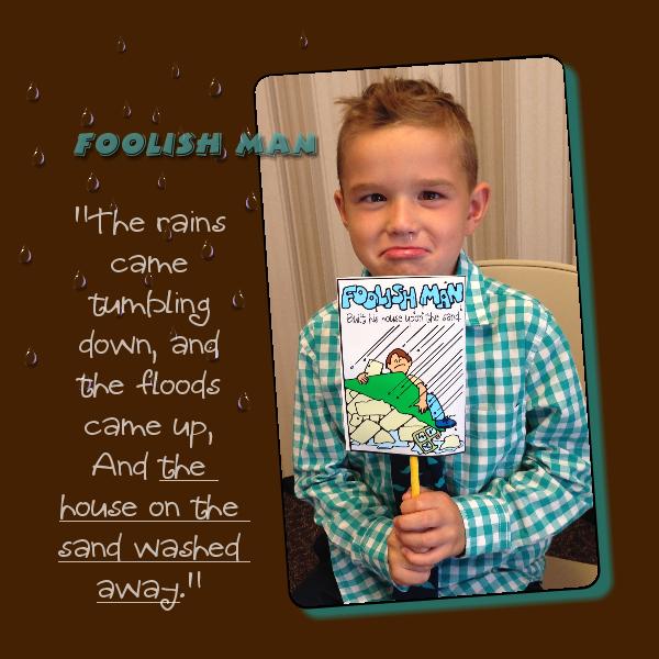 WISE CHOICES Ages 4-7 Wise Man and Foolish Man (Flip-Flag)