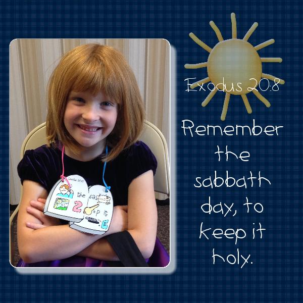 I Can Keep the Sabbath Day Holy -Rebus Medallion