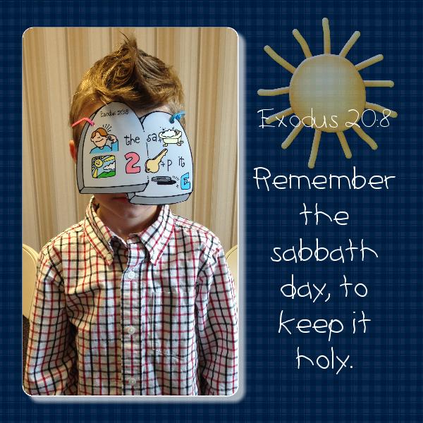 Sabbath Day Exodus 20:8(Rebus Medallion)