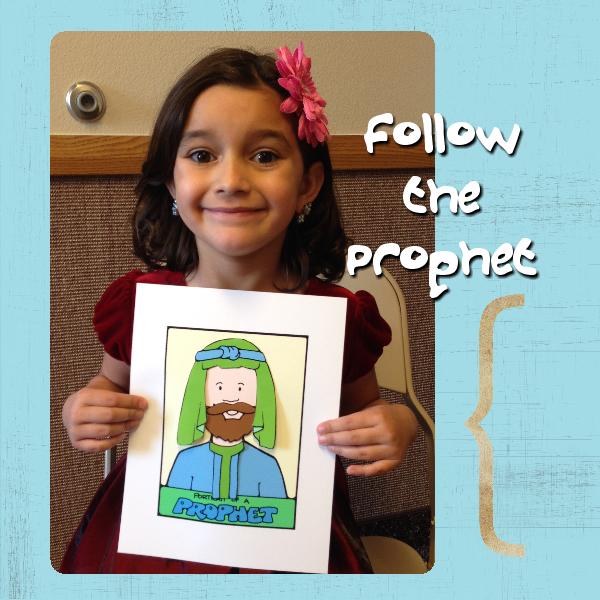 FOLLOW THE PROPHET Activity Ages 4-7 Portrait of a Prophet ancient & modern posters