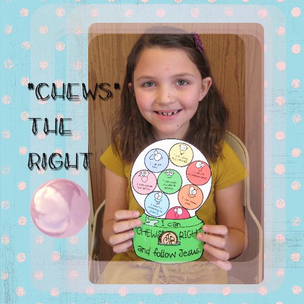 Chews the Right gumball machine