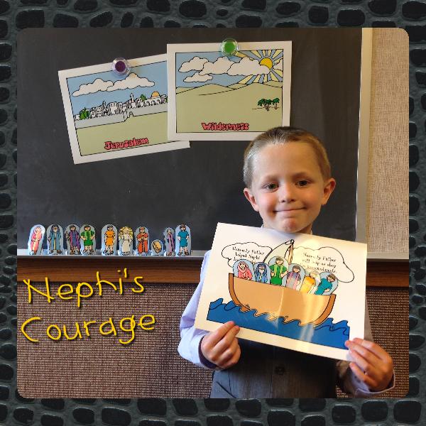 AGES 4-7 LESSON LIFESAVER ACTIVITY Heavenly Father helps us obey. Nephi and family ship scene