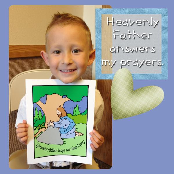 Heavenly Father helps me when I pray - dot-to-dot