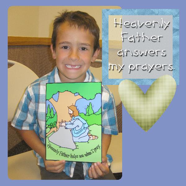 Heavenly Father helps me when I pray - dot-to-dot