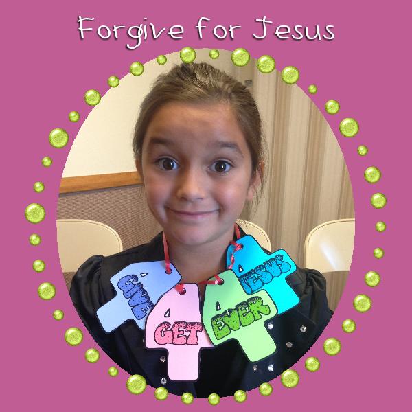 AGES 4-7 Little LESSON LIFESAVER Activity: Forgive, Forget, Forever For Jesus necklace
