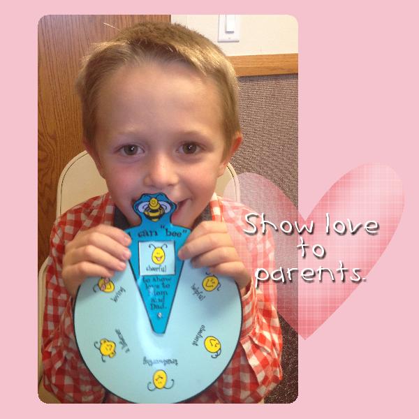AGES 4-7 ACTIVITY: Showing Love to ParentsO”bee”dience Meter