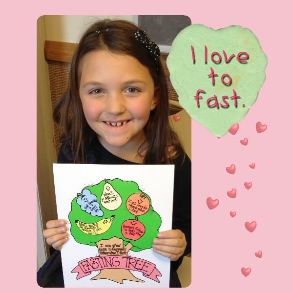 Little LESSON LIFESAVER Activity Fasting Helps Me Feel the Spirit FASTING TREE