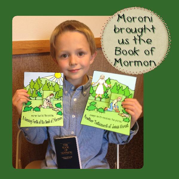 Moroni and Joseph Smith - Hill Cumorah pop-up scene