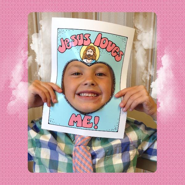 LESSON LIFESAVERSJesus Loves Me! mirror message poster