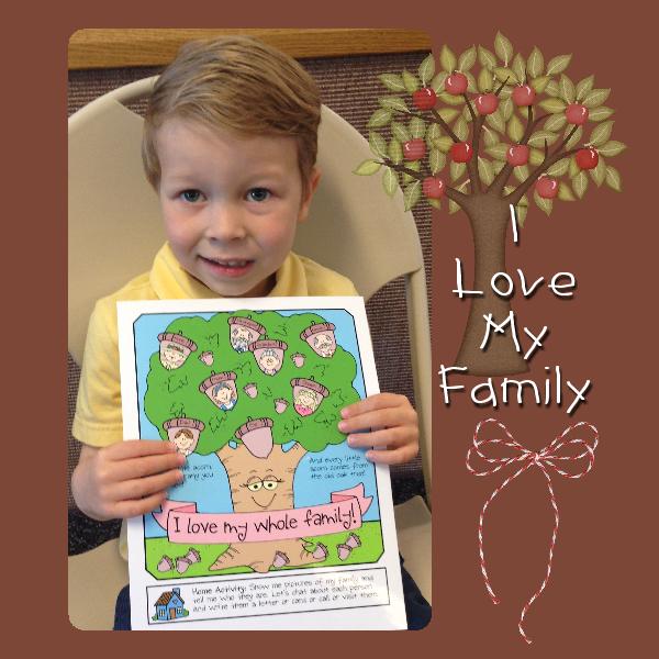 I Love My Whole Family (poster or coloring page)