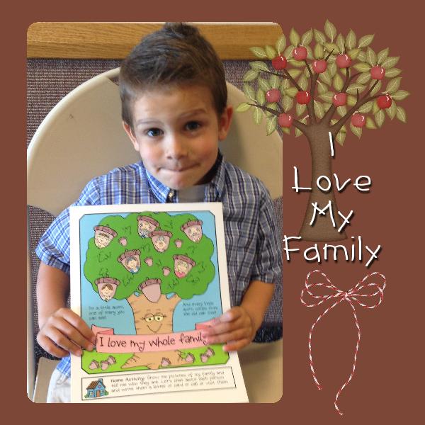 LESSON LIFESAVERS I Love My Whole Family (poster or coloring page)