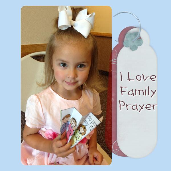 I love to pray with my family! family prayer fan