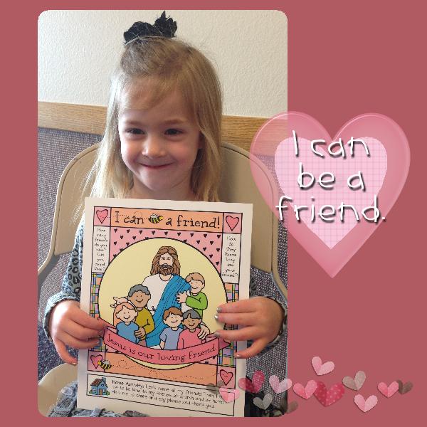 I Can Be a Friend poster or coloring page