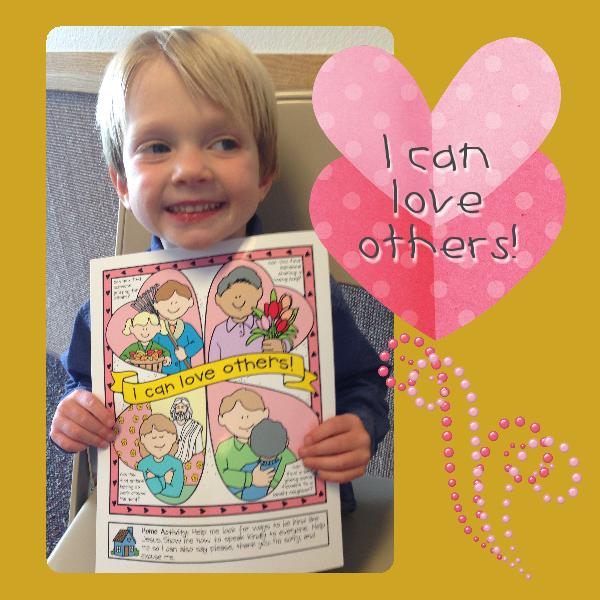 I Can Love Others! poster or coloring page
