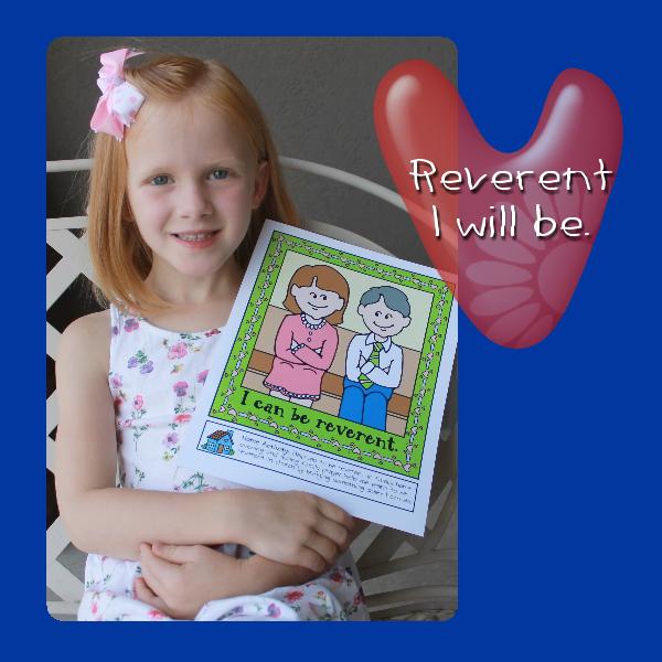 Little LESSON LIFESAVERS - I Can Be Reverent poster or coloring page