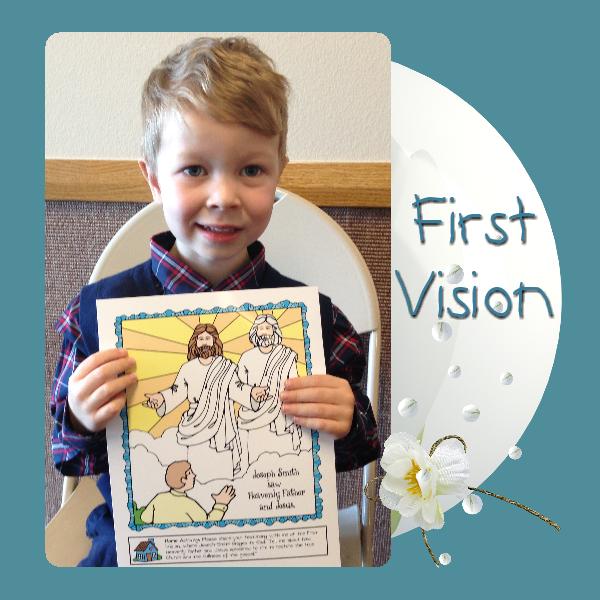 Heavenly Father and Jesus Appeared to Joseph Smith (First Vision) poster or coloring page