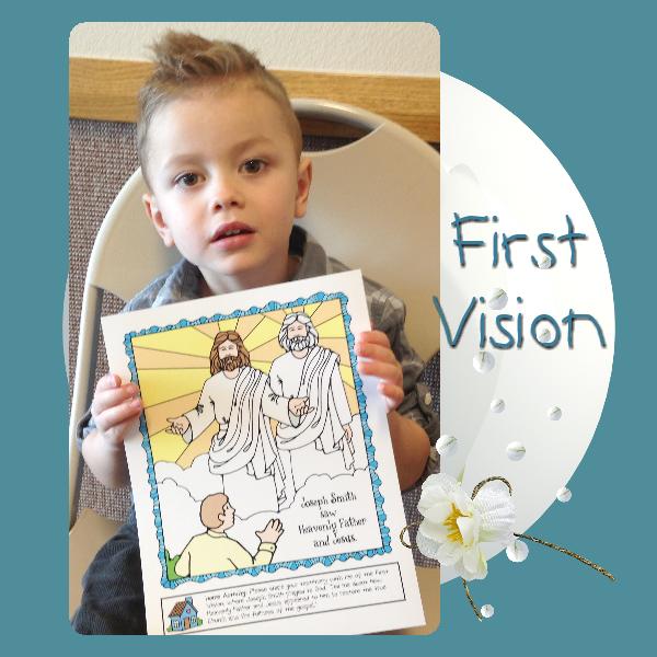 LESSON LIFESAVERS Heavenly Father and Jesus Appeared to Joseph Smith (poster or coloring page)