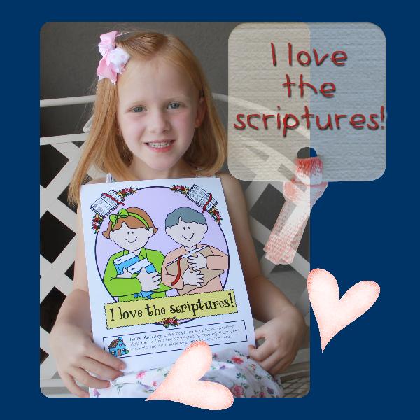 I love the scriptures! poster or coloring page