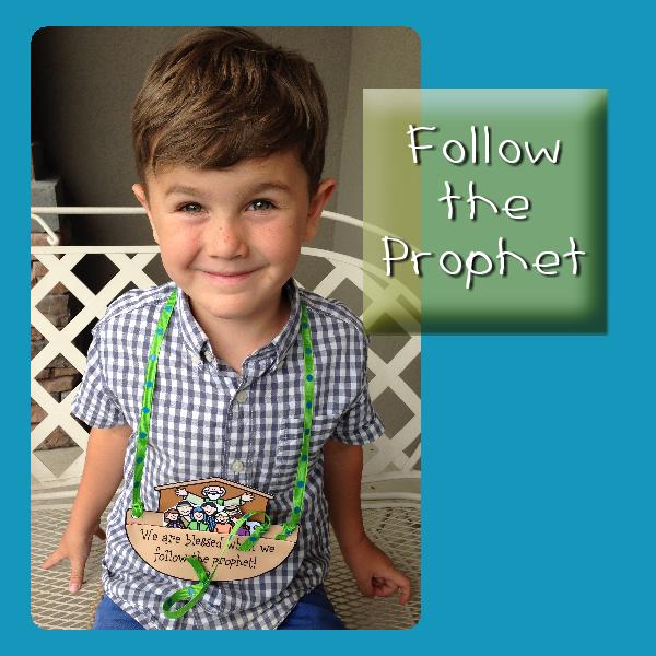 We are blessed when we follow the prophet! Noah’s Family Obeys (puppet show medallion)
