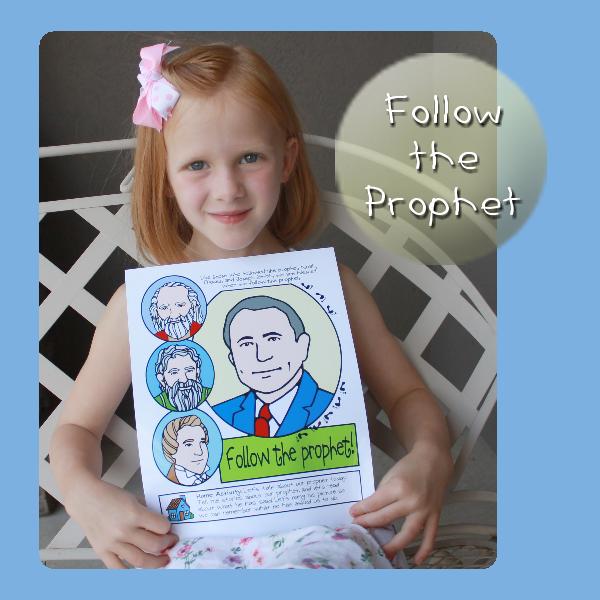 LESSON LIFESAVER I WILL FOLLOW THE PROPHET Poster or Coloring Page