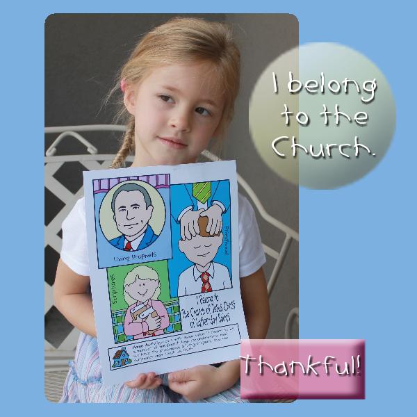 Activity I Belong to the Church (poster or coloring page)