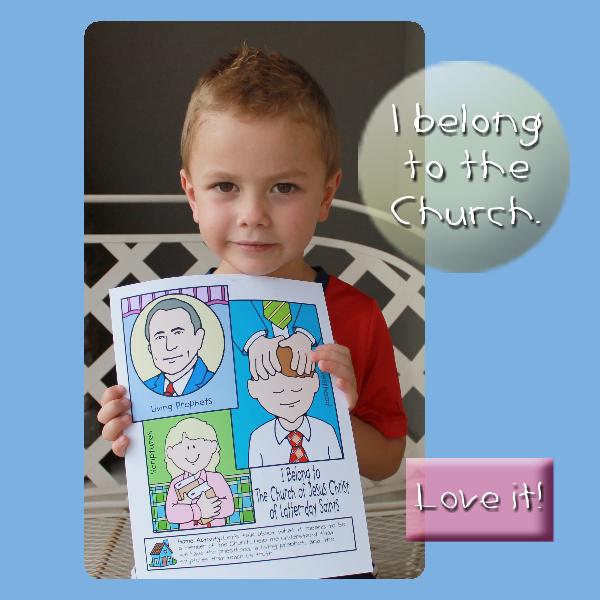 Activity I Belong to the Church (poster or coloring page)