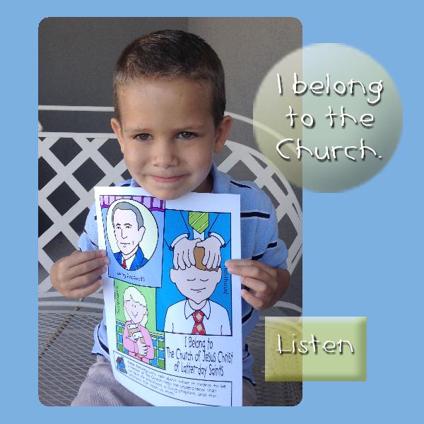 I Belong to The Church poster or coloring page