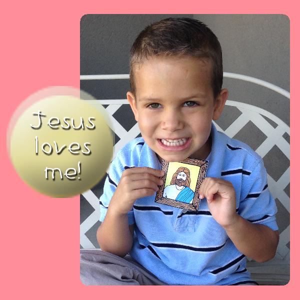 LESSON LIFESAVERS Jesus Loves Me sacrament mini-portrait