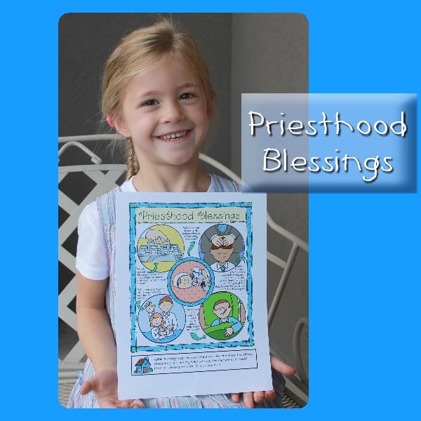 Priesthood Blessings Poster or Coloring Page