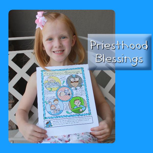 Priesthood Blessings poster or coloring page