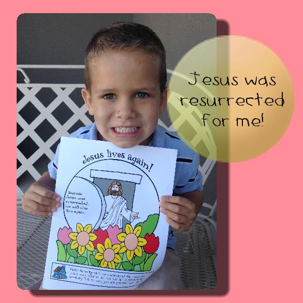 LESSON LIFESAVERS Jesus Lives Again! (Resurrection Poster or Coloring Page)