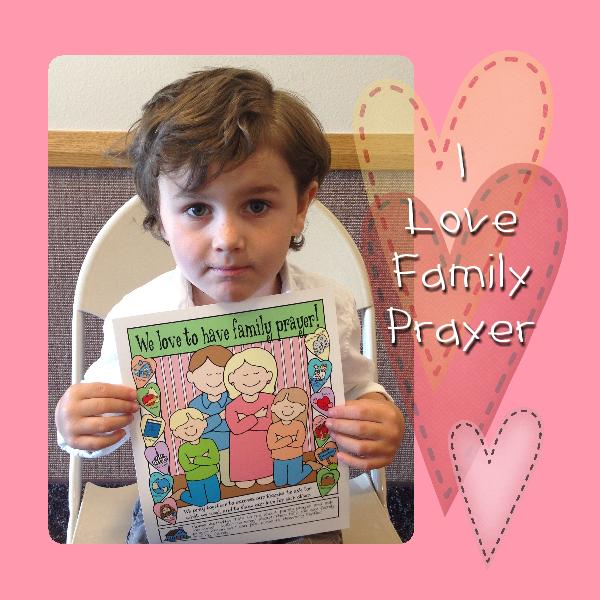 Activity Family Prayer POSTER OR COLORING PAGE