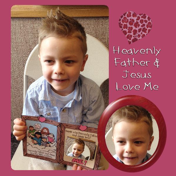 Guess who Heavenly Father and Jesus love? ME! mirror/frame