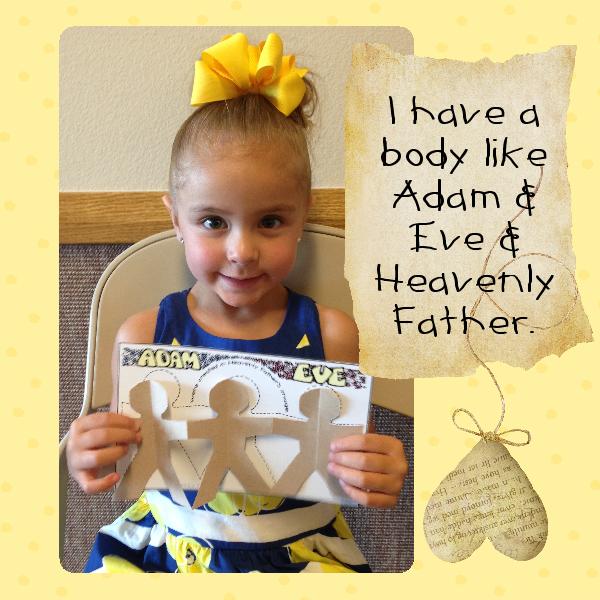 Adam and Eve Were Created in Heavenly Father’s Image paper doll pleats