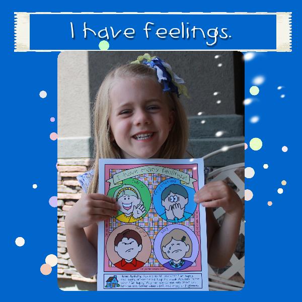 I Have Many Feelings! poster or coloring page
