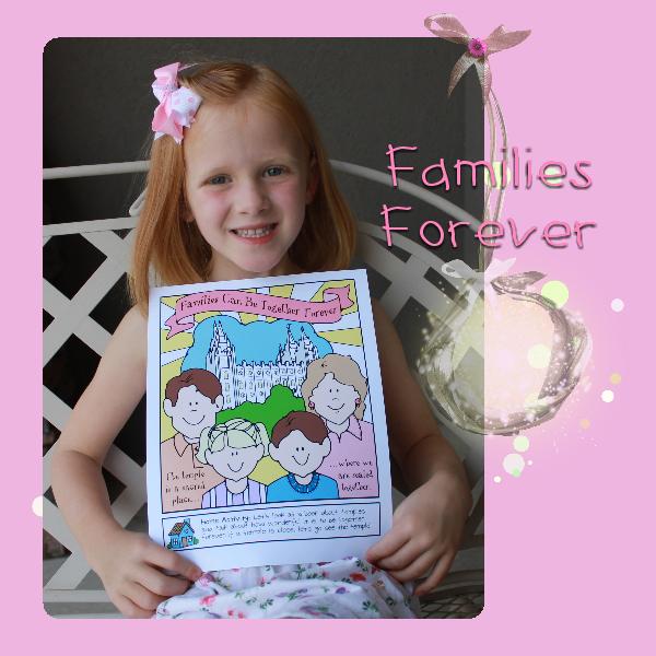 Families Can Be Together Forever poster or coloring page