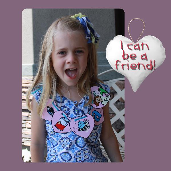 I Can Be a Friend heart necklace