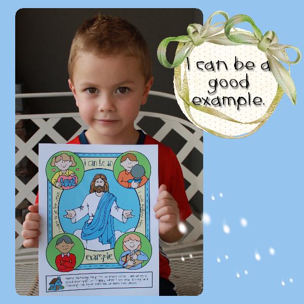 Little LESSON LIFESAVERS I can be an example. poster or coloring page
