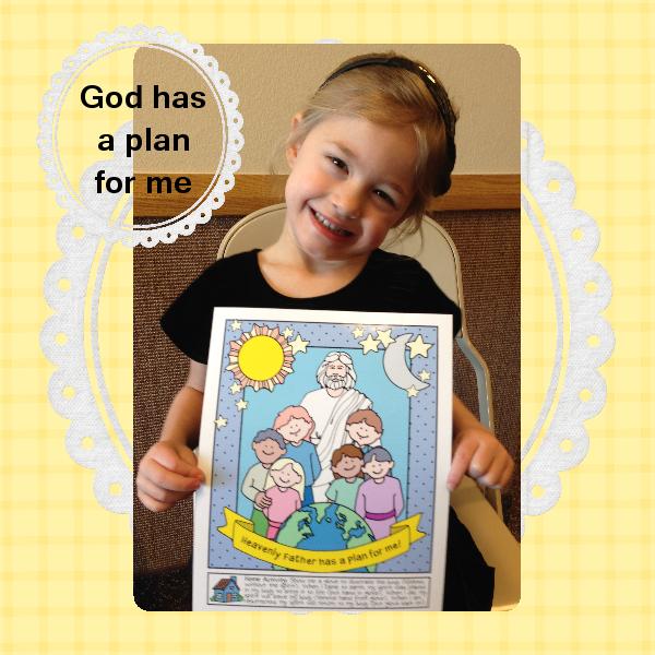 Little LESSON LIFESAVER Heavenly Father Has a Plan for Me! poster or coloring page