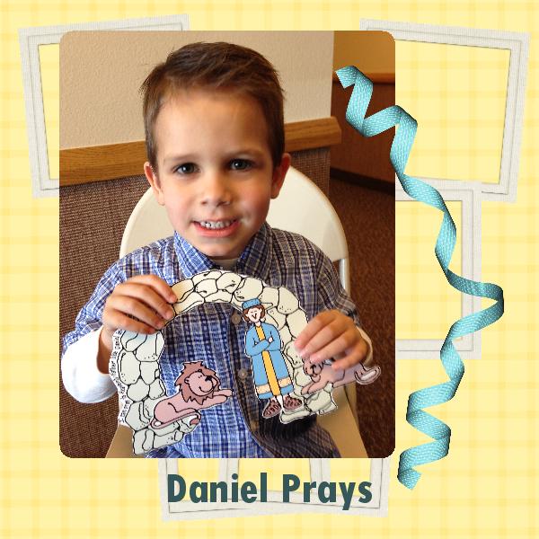 PRAYER Activity Ages 1-5 I Can Pray – Daniel and the Lions’ Den drama scene