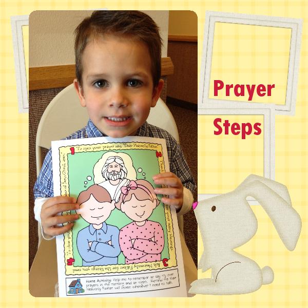 Little LESSON LIFESAVERS PRAYER STEPS poster or color page